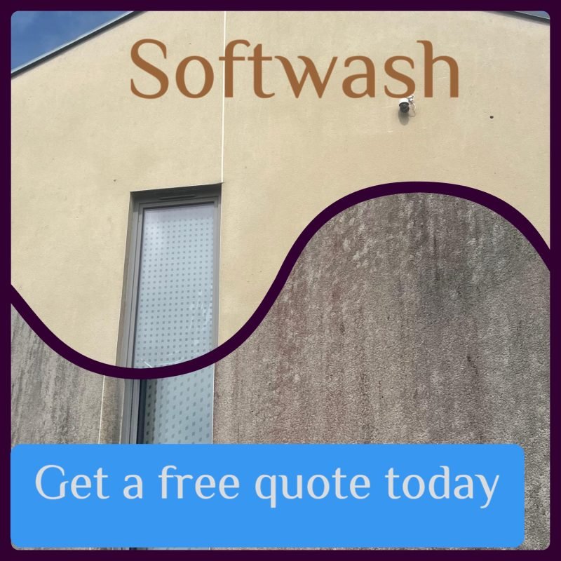 Softwashing Carmarthenshire. revive the render using a softwash cleaning solution